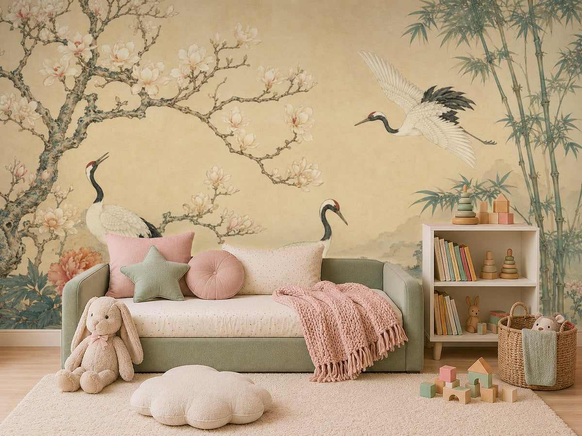 Peel and stick wallpaper corner application showing renter friendly easy removal and bubble-free smooth surface