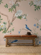 Renter friendly wallpaper peeling away from wall cleanly showing easy no-damage removal process