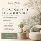 Burl wood marquetry wallpaper personalization options for custom dimensions, colors and cropping