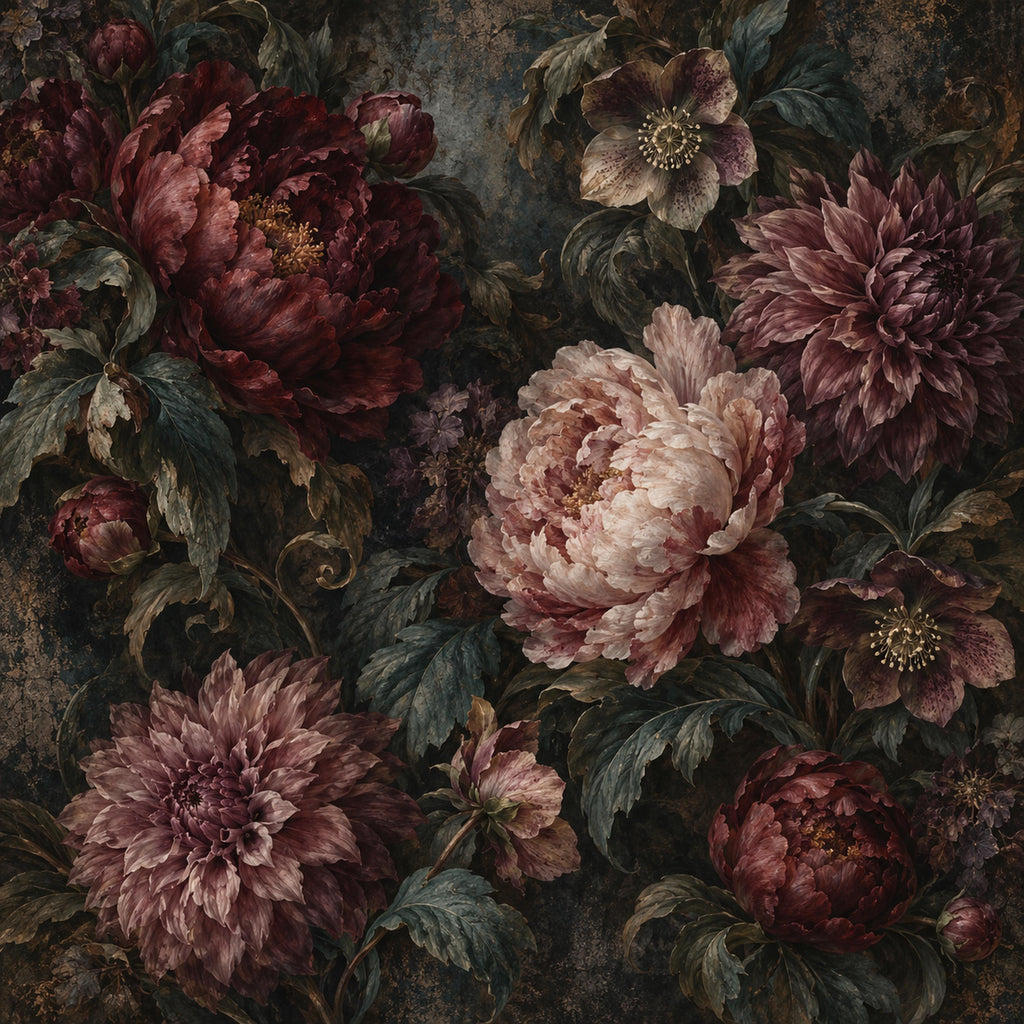 Moody Floral Wallpaper — original design
