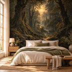 Dark Forest Wallpaper — bedroom