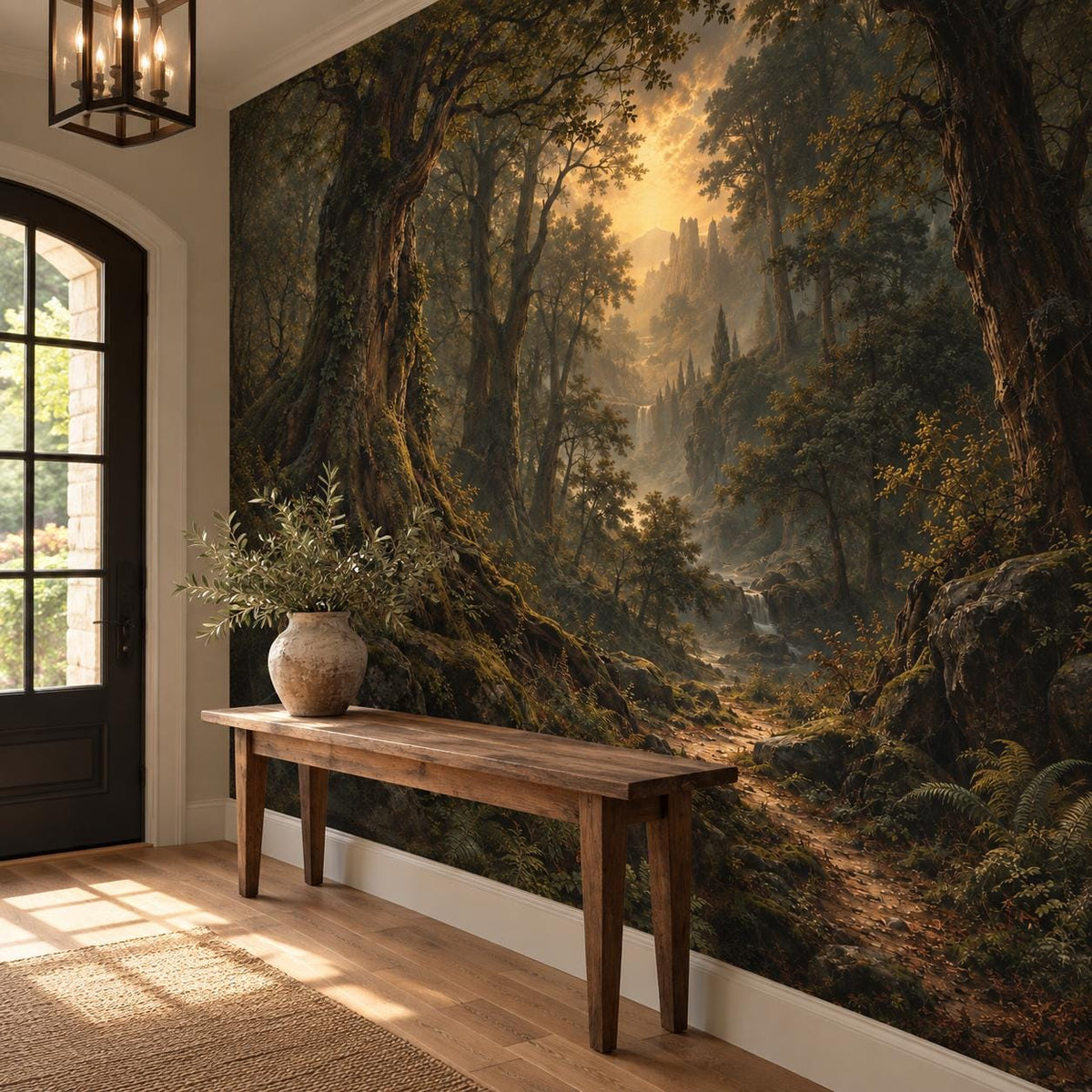 Dark Forest Wallpaper — entryway