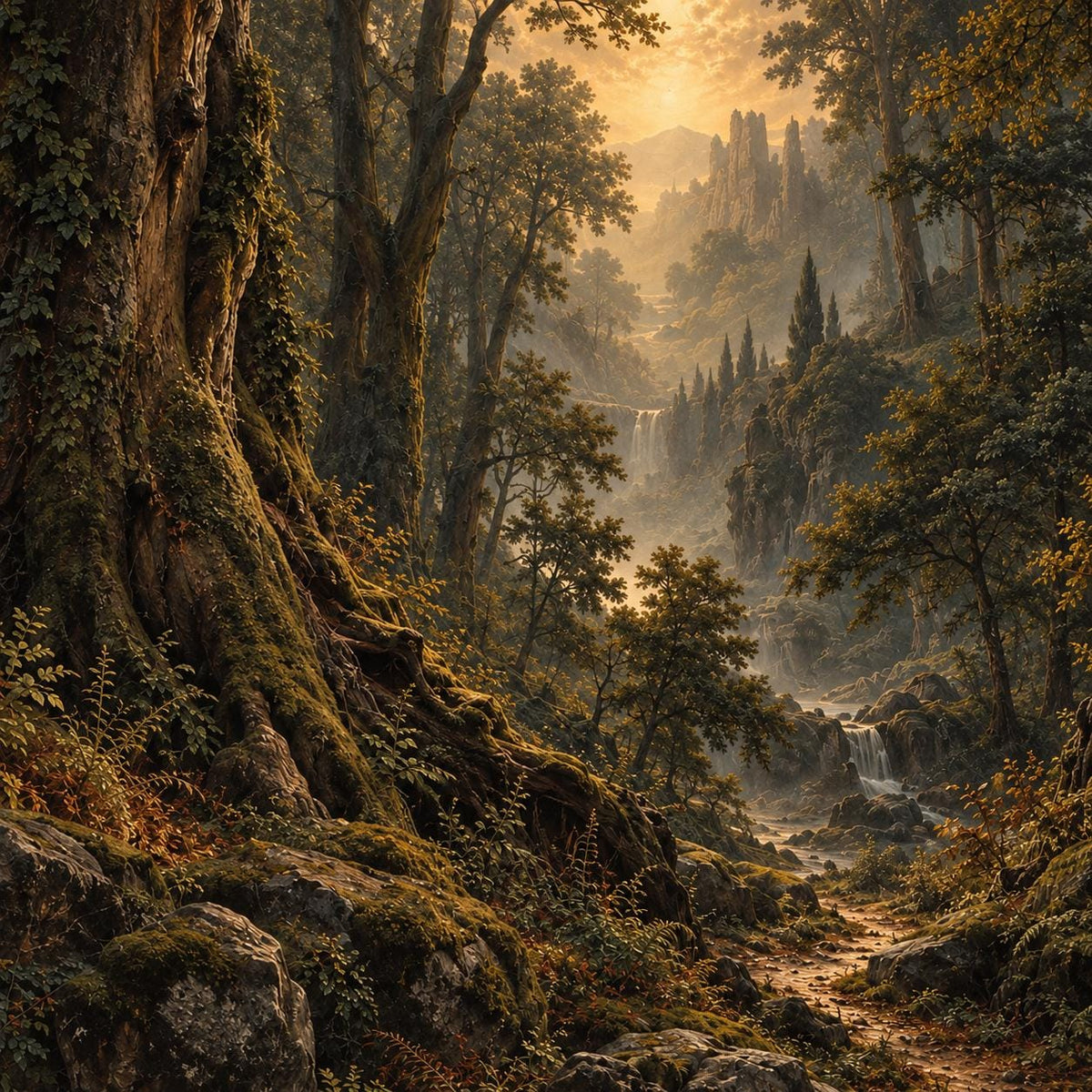 Dark Forest Wallpaper — design detail
