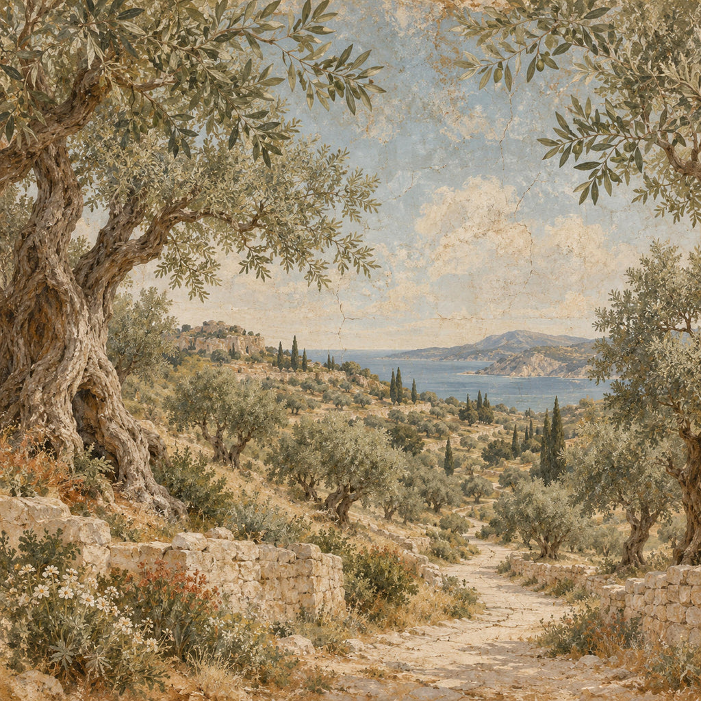 Olive Grove Wallpaper — original design