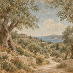 Olive Grove Wallpaper — original design