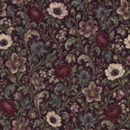 Deep Plum Floral Wallpaper — original design