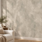 Greige Limewash Wallpaper — wall detail