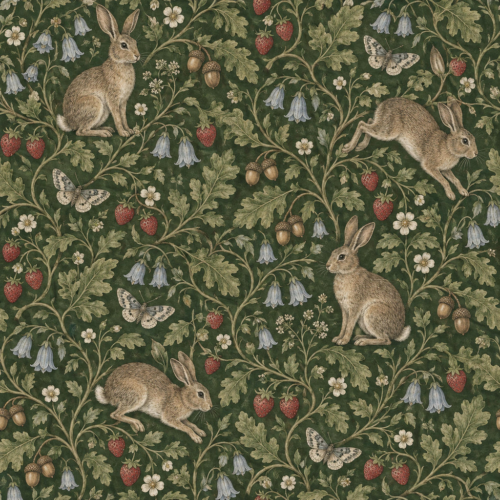 Medieval Rabbit Wallpaper — original design