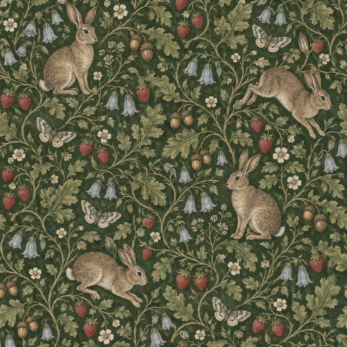 Medieval Rabbit Wallpaper — original design