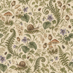 Snail Mushroom wallpaper — original printable botanical design