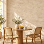 Travertine: breakfast nook wallpaper mockup