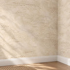 Travertine: installed wall detail wallpaper mockup