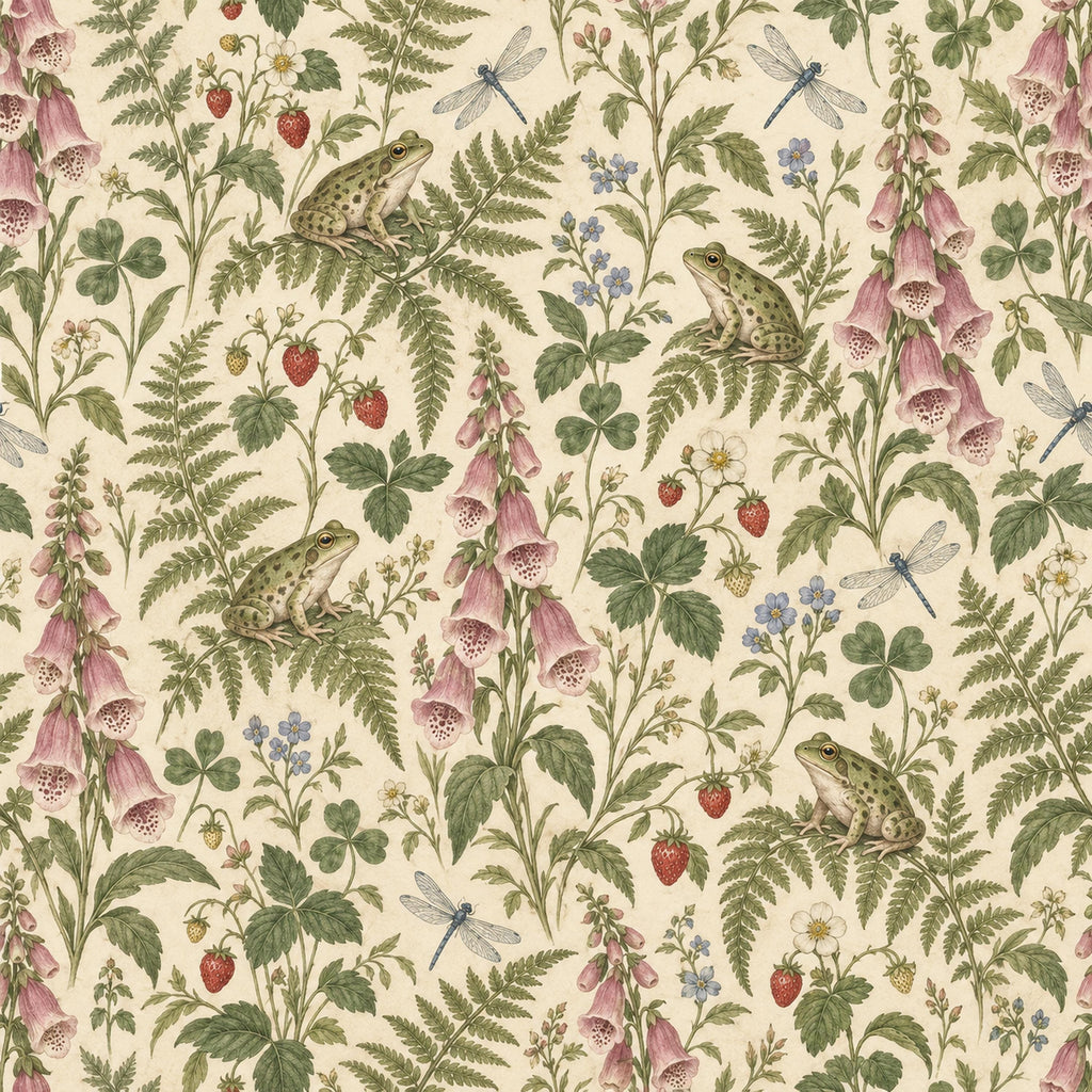 Sage Frog Wallpaper — original design
