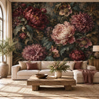 Moody Floral Wallpaper — cover living room