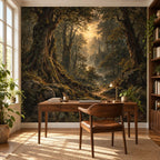 Dark Forest Wallpaper — home office