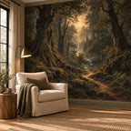 Dark Forest Wallpaper — reading nook