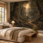 Dark Forest Wallpaper — guest room
