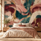 Abstract Maximalist Wallpaper — bedroom
