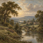 English Countryside Wallpaper — original design