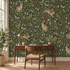 Medieval Rabbit Wallpaper — home office